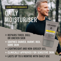 LIFEJACKET LifeJacket Daily Repair Moisturiser - Overnight Hydration Face Cream, Anti-Ageing, Anti Wrinkle, Light, Non-greasy, Cruelty free, Clinically Approved for Sensitive and Dry Skin (100ml (Pack of 1))