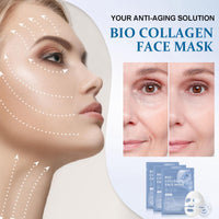 Shefave Bio Collagen Face Mask, Bio Collagen Real Deep Mask, Overnight Face Mask- 3Pcs Collagen Mask Hydrating Face Mask Sheet Mask - Face Masks Skincare Face Pack Anti Aging Face Mask Set