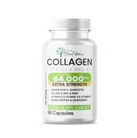 Ultimate Collagen Blend Quercetin| Biotin, Hyaluronic Acid, Keratin, Zinc | Beauty & Longevity | Biotin, Keratin & MSM | Hyaluronic Acid, Magnesium, Zinc & Folate | All-in-One Formula 90 Count