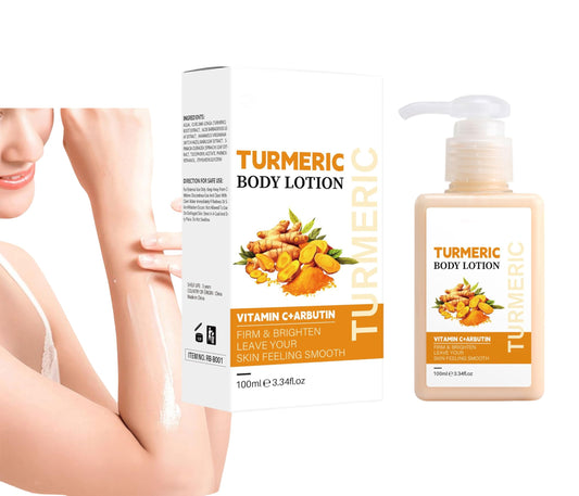 Turmeric Body Lotion, Tumeric Cream For Face And Body,Remove Acne, Dark Spots, Smooth Skin, Anti-Aging Firming Body Lotion Body & Face Dry Skin Moisturizer -100ml