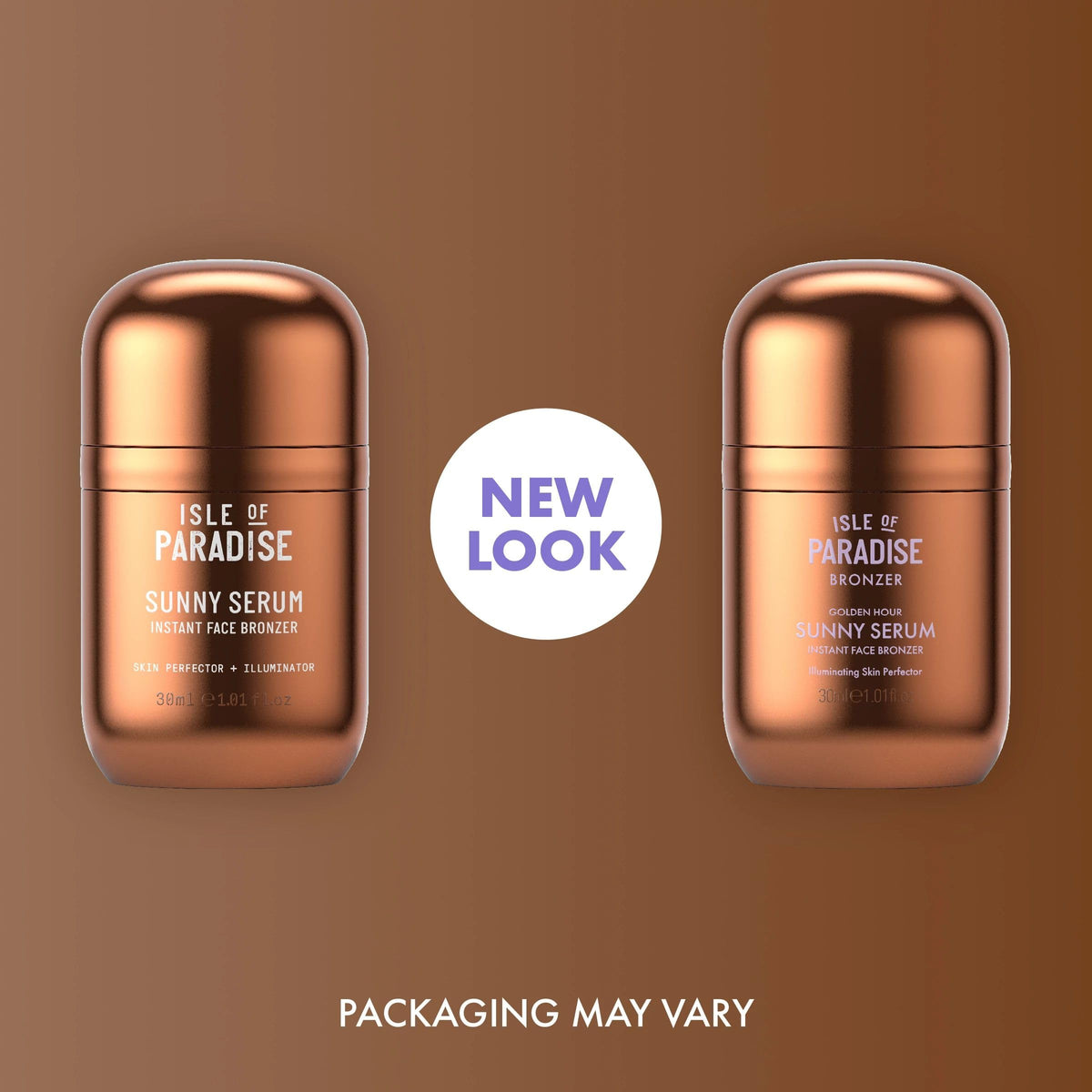 Isle of Paradise Sunny Serum Instant Face Bronzer, Golden Hour, 30 mL