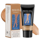 FOCUSUN Leg Makeup Waterproof No Transfer, Leg Make Up to Cover Veins, Concealer Full Coverage, Body Concealer, Tattoo Cover Up Makeup, Even Skin Tone, Easy Application(03 Brown Color,40ml)