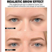 Shengqialun Upgraded Brow Pencil Brow-Fection Angled Brush & Dip, Beauty Brow Easy To Color, Eye Brow Pen Last All Day, Waterproof Eyebrow Pencil Liquid Eyebrow Pen for Women (Blond)