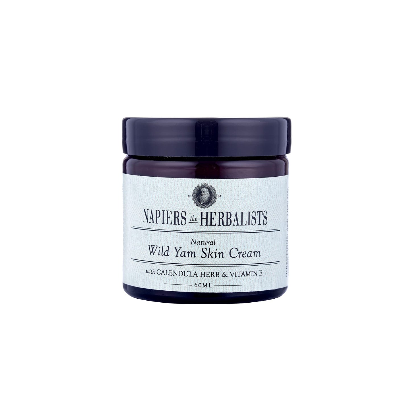 NAPIERS the HERBALISTS Napiers Vegan Wild Yam and Marigold Cream - Natural Relief for Menopause and Perimenopause Symptoms and Dry Skin - 60 ML (Light Citrus Scent)