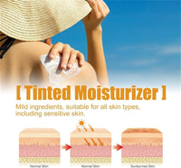 Generic Tinted Sunscreen for Face, Protector Solar SPF 50, Tinted Sunscreen, Hydrating Sun Essence Face Sunscreen, No Sticky, Waterproof, Travel Size Sunscreen, Against UVA and UVB (1pc).