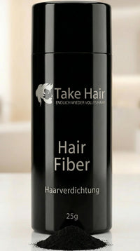 Take Hair ENDLICH WIEDER VOLLES HAAR Take Hair Scattered Hair for Men I Holds in Rain and Wind I 25 g Pouring Hair for Hair Thickening I Hair Fibres I Hair Powder I Scattered Hair Men for Hair Loss I Hair Powder (Scattered Hair Grey)