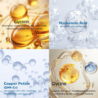 2 PCS Copper Peptide Serum for Face, Anti-Aging Peptide Essence with Copper Peptides, Hyaluronic Acid, & Wrinkle Reduction, Peptide Face Serum for Fine Lines, Repairs Premature & Damaged Skin