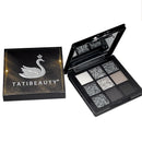 Ezyuanchly Smokey Eyeshadow Palette,9-Color Halloween Black Smokey Eyeshadow Palette,Matte Shimmer Black Dark Gray Smokey Eyeshadow Palette Gothic Palette Waterproo,Good for Halloween