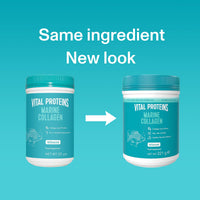 VITAL PROTEINS Vital Proteins Marine Collagen Peptides Powder Supplement (Type I, III) Hydrolysed Collagen, Hair, Skin, Nail Support Supplement, Gluten Free, 12g per Serving 221g Canister, 1Pack