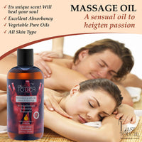 LAST TOUCH Aphrodisiac Sensual Massage Oil for Couples Sexual - Massage Oils for Date Night - Massage Oil for Massage Therapy - Aromatherapy Oil for Intimate Moments - Aphrodisiac Oil 8.45 fl oz