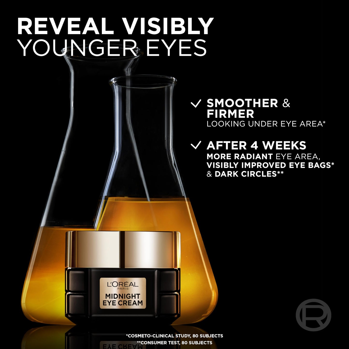 L'Oréal Paris Age Perfect Cell Renew Midnight Eye Cream, Antioxidant Recovery Complex, Vitamin E and Fermented Black Tea, reveal visibly younger eyes, 15ml