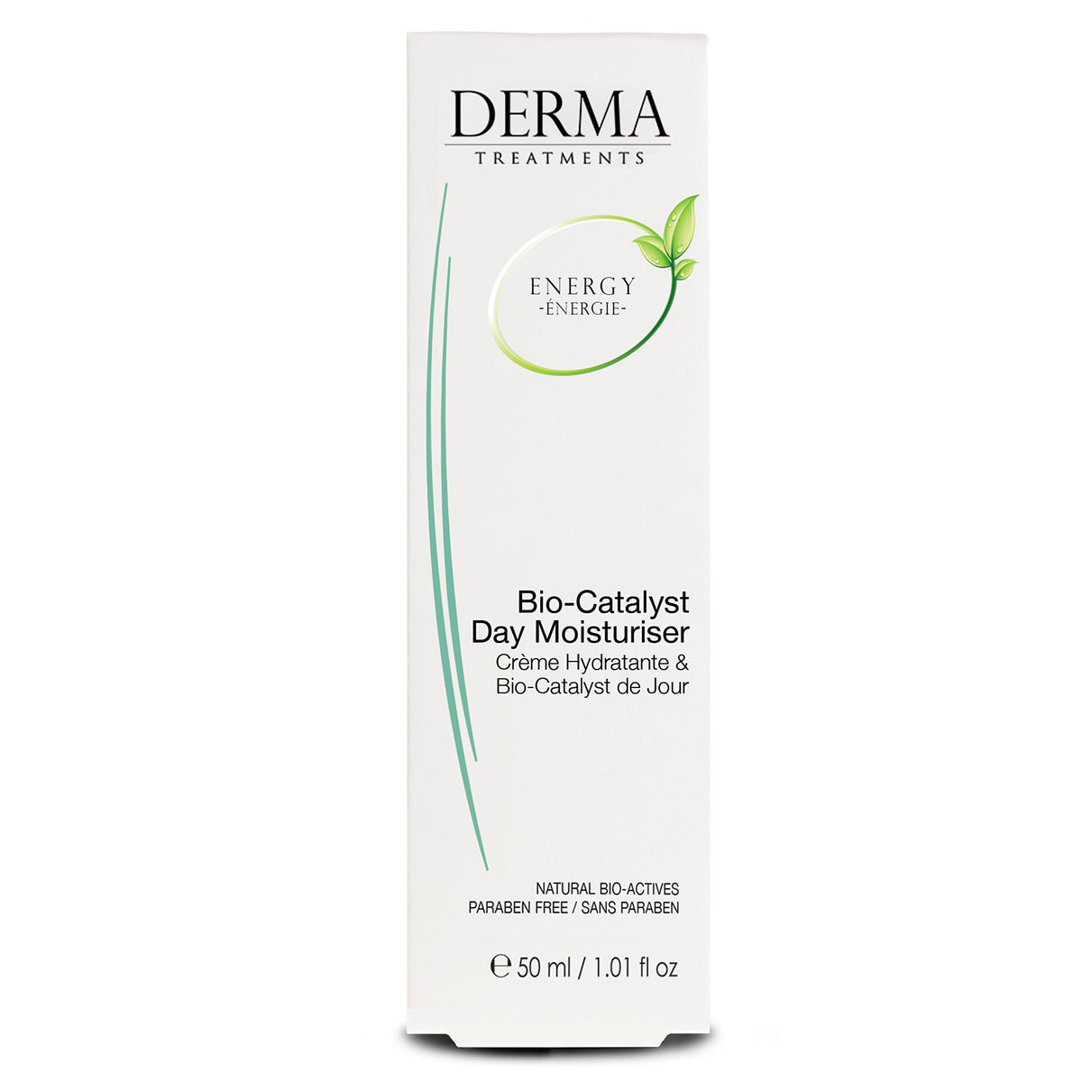 Derma Treatments Bio-Catalyst Day Moisturiser with Vitamin E & Coconut Oil aims to work as an anti-oxidant to deeply hydrate and renew the skin 50ml