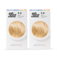 Josh Wood Colour - Ammonia-Free Hair Dye - Permanent Hair Colour with 100% Grey Coverage - Vegan Friendly, Natural-Looking Results, Shiny & Hydrated Hair | 9.0 (Blonde)