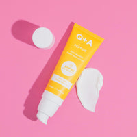 Q+A Peptide SPF 50 Anti-Ageing Daily Sunscreen (50ml), Broad-Spectrum UVA/UVB Protection with Pre-Peptides, Fragrance Free Skincare, Helps Prevent Signs of Ageing while Protecting from UV Damage