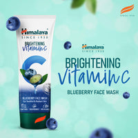 Himalaya Brightening Vitamin C Blueberry Face Wash | Brightening Face Cleanser | Remove Dull Skin | 100ml