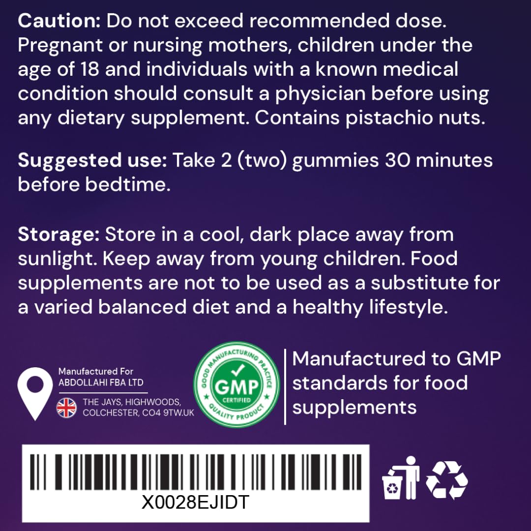 MountSpirit Sleep Gummies | 5-HTP | Zzz Blend ™ Formula for a Restful Night’s Sleep| L-Theanine | Magnesium | Glycine | Chamomile | Lemon Balm | Chamomile | Valeria | Lavender