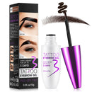 Shengqialun Peel Off Eyebrow Tint, Brow Tattoo Peel Off, Waterproof Eyebrow Gel & Long-Lasting Natural Color, Eye Brow Dye for Defined Brows, Smudge-Proof Up to 3 Days for Daily Use(Black Brown)