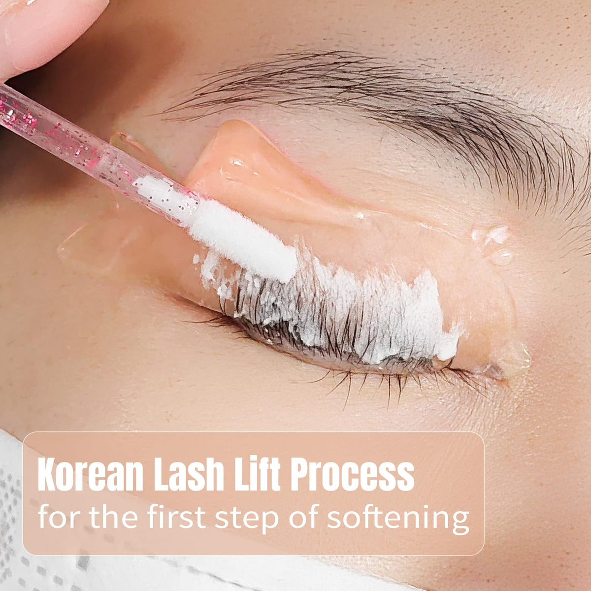 Lomansa Lash Lift Pads, Lash Lift Shields, Only for Perming Step1, Ultra Thin and Sticky, Multiple Uses as Eye Patches or Lash Lift Ribbon for Salon(Orange)