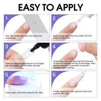 Nicedeco Nail Glue Gel 22ml, Gel Nail Tips Glue, Clear, High Viscosity, Multi-functional, Strong Adhesion, Easy to Use, Long-lasting, Upgraded Formula