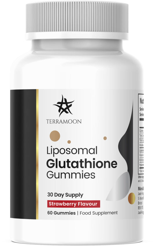 TERRAMOON Terramoon Liposomal Glutathione Gummies, Strawberry Flavour, 60 Gummies, 30 Day Supply, Vegan, Non-GMO