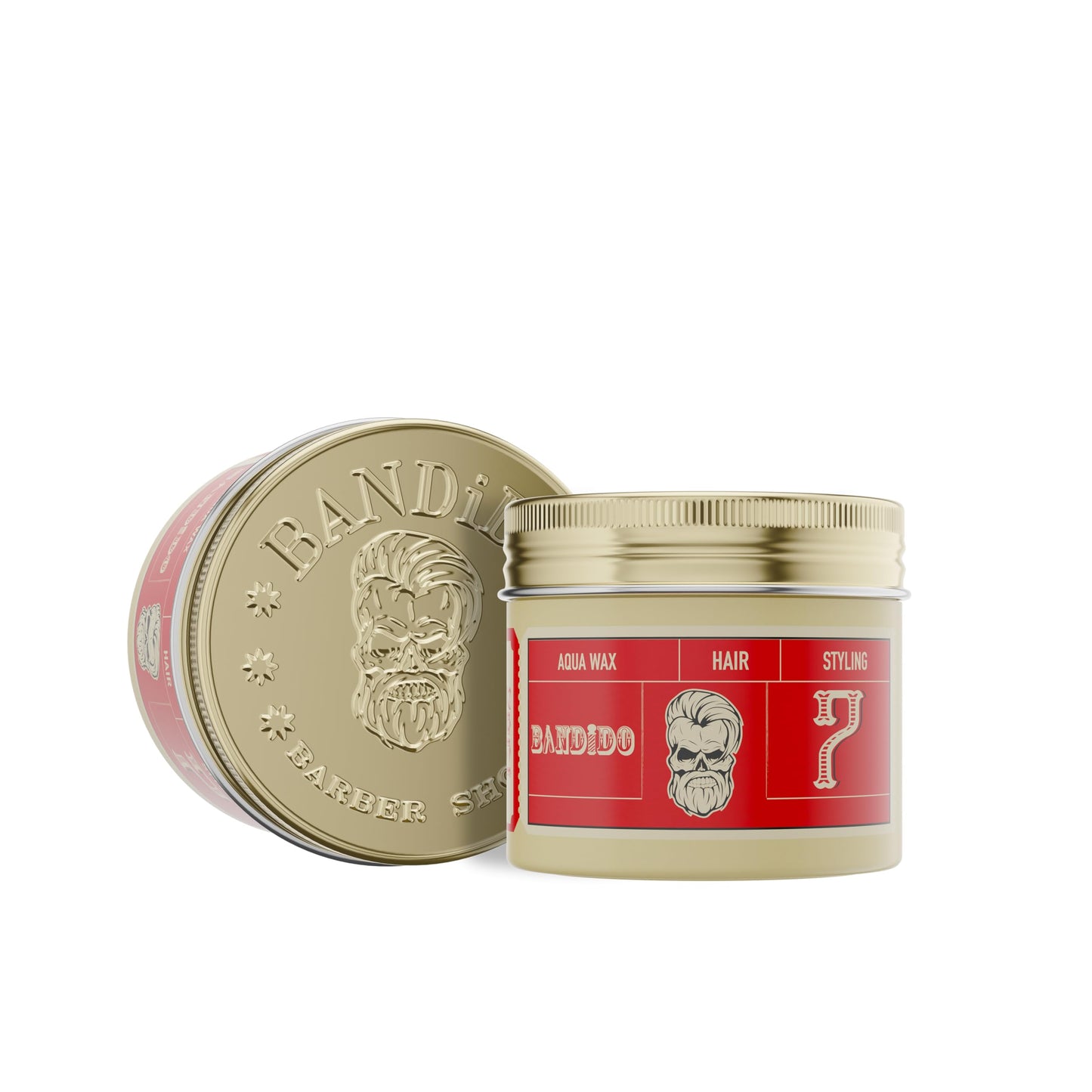 Bandido Hair Styling Aqua Wax No.7 Red 125 ml | Shine Look | Strong Hold | Hair Wax Men