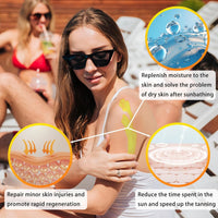 CGBOOM 100g Brown Tanning Accelerator Cream,Brown Tanning Cream, Premium Golden Tanning Gel, Carrot Oil for Sunbeds, Natural Ingredients Advanced Tanning Booster, Self Tanner Oil, All Skin Types