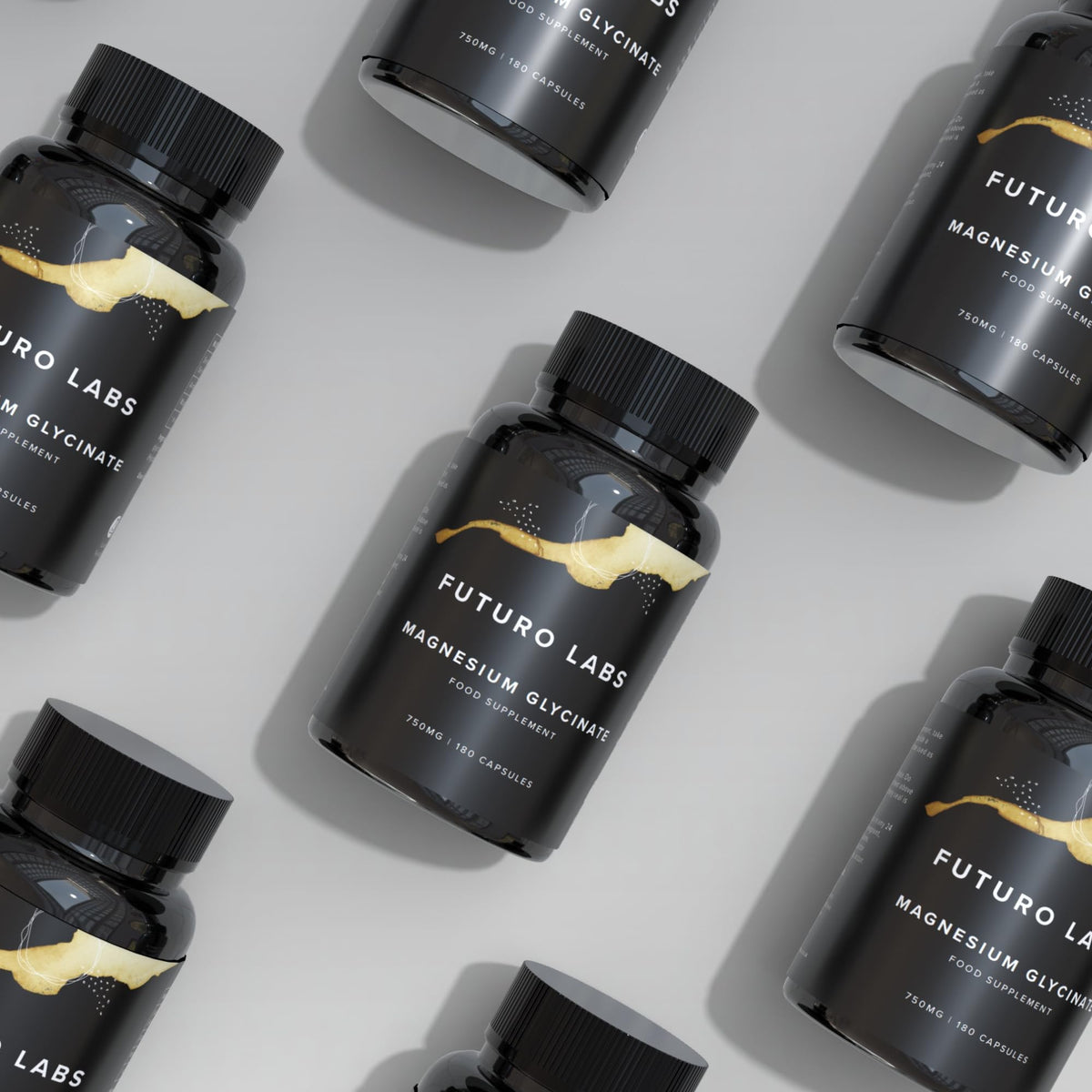 Magnesium Glycinate - 180 High Strength Capsules - 1500mg of Mag G Providing 300mg Elemental Magnesium Per Serving - Supplements Made in The UK - Futuro Labs