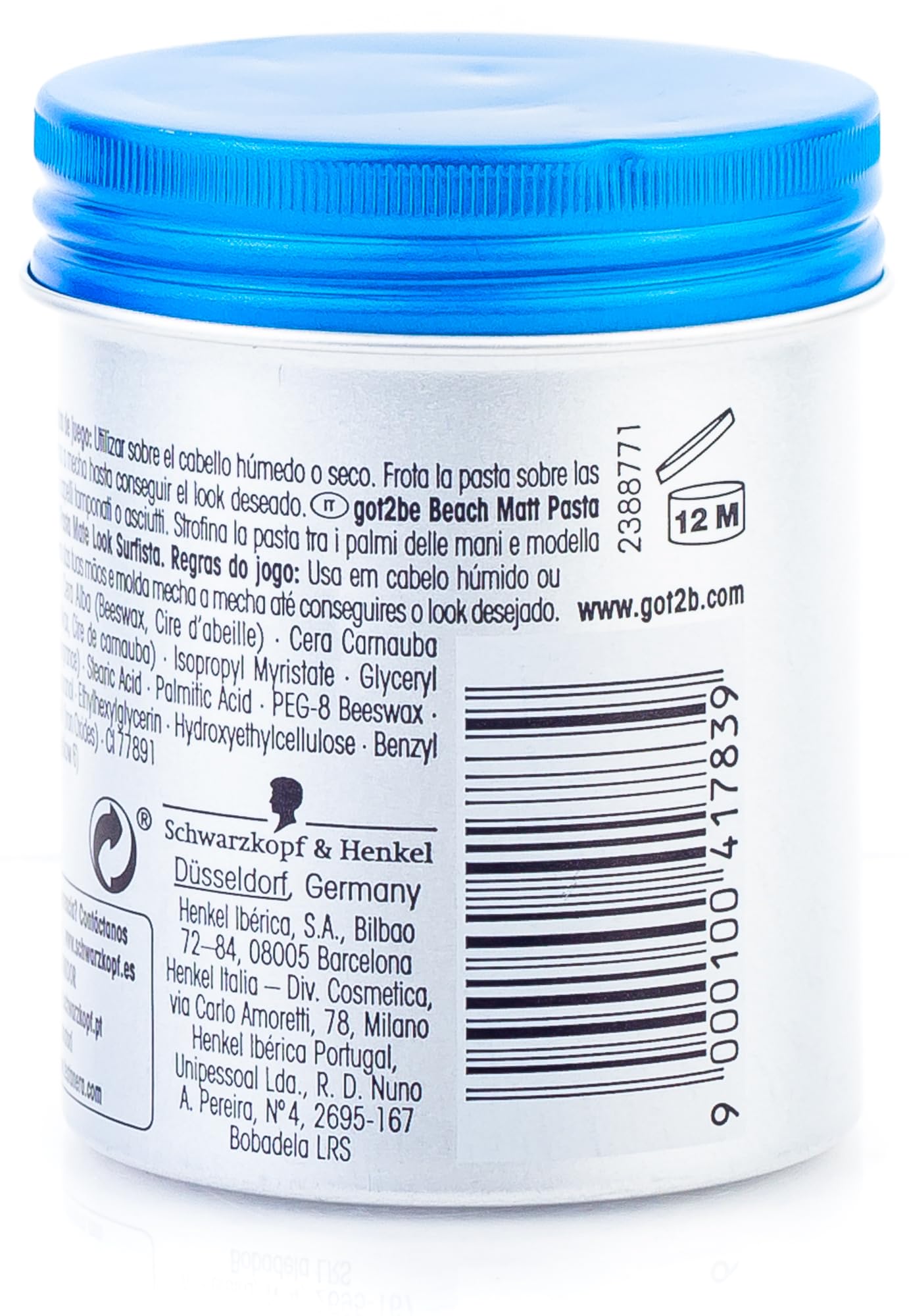 Got2B GOT2B BEACH BOY matt paste sufer look 100 ml