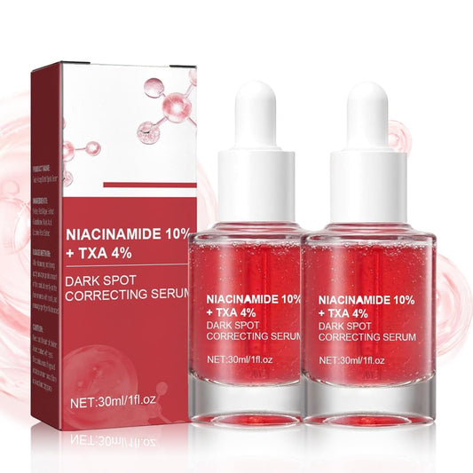 Bisienya 2 PCS Dark Spot Correcting Serum Dark Spot Serum Pink Serum Targets Dark Spots Brightens Skin Tone Daily Cleansing and Beauty Suitable for a Variety of Skin Types