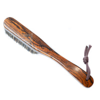 Madu Climb - Premium Boar's Hair Rosewood Rock Climbing Brush Unique Grain (Dark Wood)