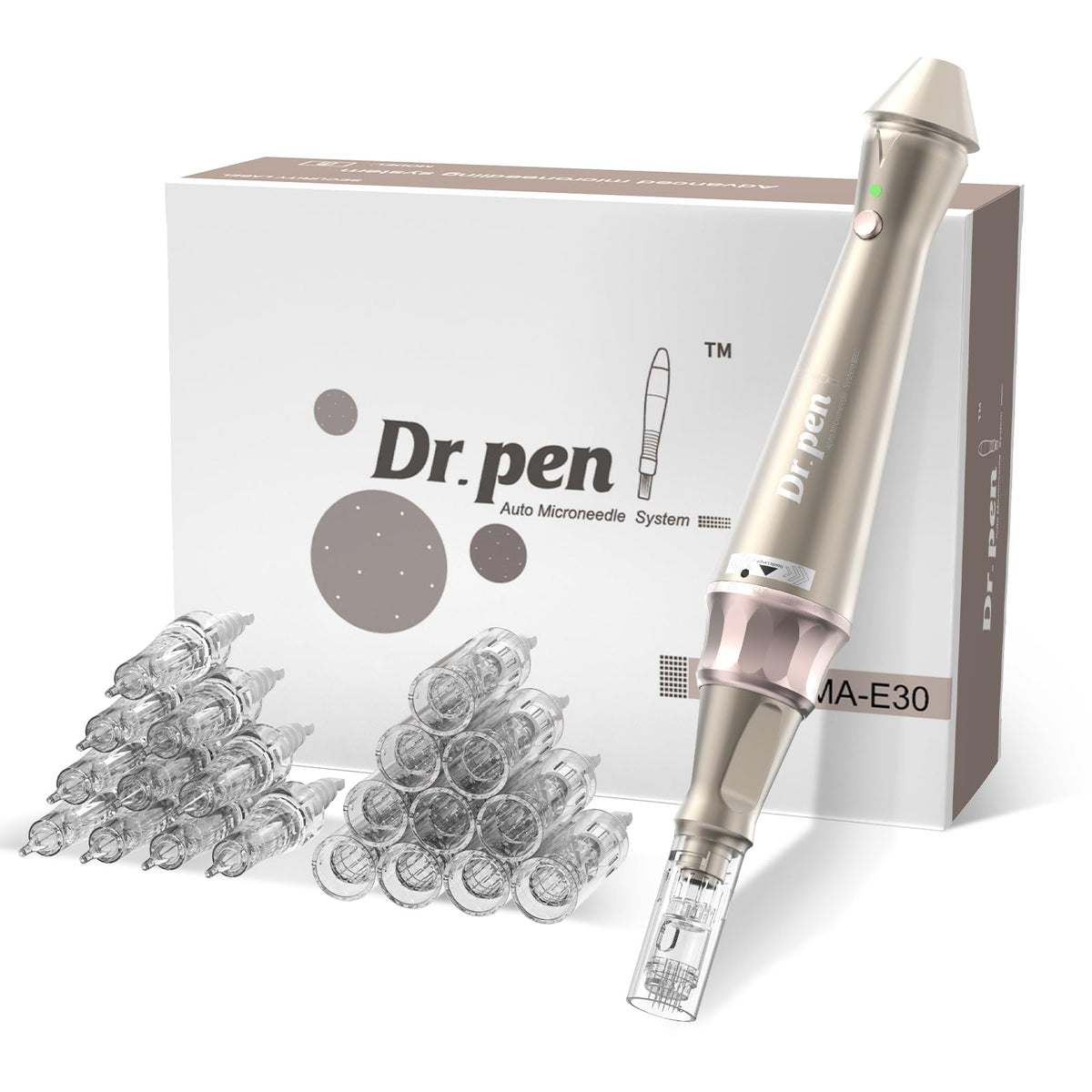 QUELLE Dr. Pen E30 Wireless Microneedling Pen PMU Pen Dual-Use with 22Pcs Cartridges Derma Pen for Skin Care & Permanent Makeup ULTIMA-E30KIT-UK