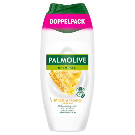 Palmolive Naturals Milk and Honey Shower Gel Double Pack 2 x 250 ml