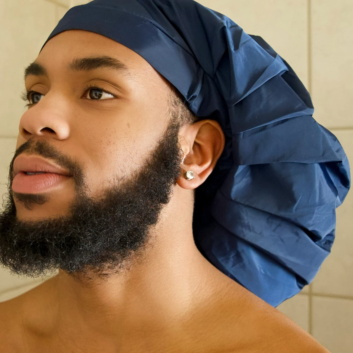 TTAT Try This an That TTAT Shower Cap Jumbo Size for Men & Women With Afro, Long Dreadlocks, Locs, Box Braids, Voluminous & Long Hair, Waterproof, Washable, Reusable & Adjustable