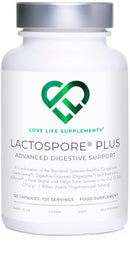 LactoSpore® (Bacillus Coagulans) Plus Spore Based Probiotic | 120 Capsules - 4 Month Supply | Bloating Relief/Gut Health | 15 Billion CFU/g | Includes Digestive Enzymes & Prebiotic Inulin | UK Made