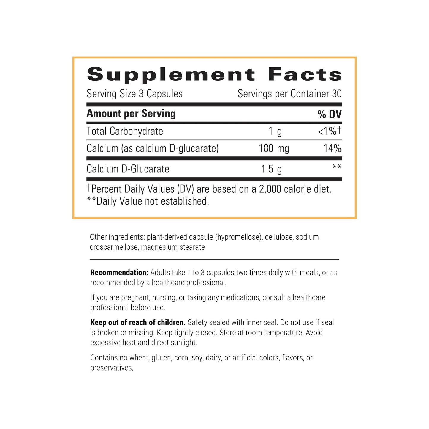 Integrative Therapeutics - Calcium D-Glucarate - Supports Detoxification Systems and Healthy Estrogen Metabolism* - 90 Capsules