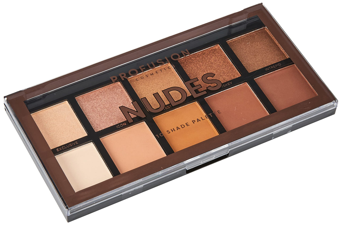 Profusion Cosmetics Nudes 10 Shade Eyeshadow Palette, Multicolour