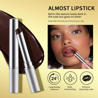 Shengqialun Black Honey Lipstick, Honey Lipstick, Hydrating Tinted Lip Balm, Nourishing Moisturising Tint Lip Care Makeup For Dry (Black)