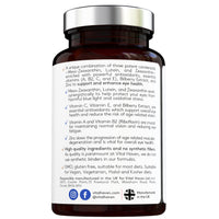 Vital Haven Complex Triple Action Formula - Meso Zeaxanthin + Lutein + Zeaxanthin with Bilberry and Vitamin C/A/E/B2 with Zinc for Maximum Absorption - Max Potency - Premium Ingredients - Vegan - Made in The UK