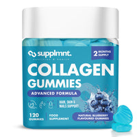 Marine Collagen Gummies - Hydrolysed Collagen Peptides with Biotin, Hyaluronic Acid & Vitamin C - Collagen Supplements for Women and Men - 120 Gummies. Collagen for Skin, Hair & Nails 2 Months Supply