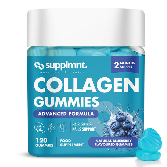 Marine Collagen Gummies - Hydrolysed Collagen Peptides with Biotin, Hyaluronic Acid & Vitamin C - Collagen Supplements for Women and Men - 120 Gummies. Collagen for Skin, Hair & Nails 2 Months Supply
