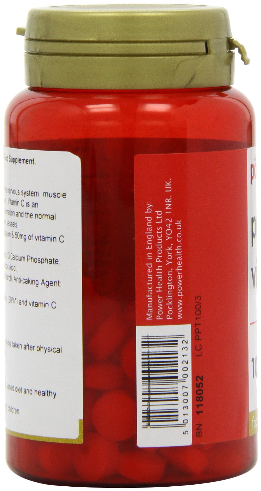 POWER HEALTH Power Health 200mg Potassium Plus 50mg Vitamin C Tablets - Pack of 100 Tablets