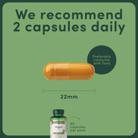 Nature's Bounty Turmeric 500 mg Capsules - Pack of 60 Capsules, Two-a-Day - 450mg of Turmeric Root - Contains Curcumin - Gluten Free