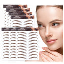 AWAVM 7Sheets/77Pairs 4D Hair-Like Tattoo Stickers Waterproof Natural Fake Eyebrow Stickers,Long Lasting Eyebrow Grooming Shaping Perfect for Women and Girls (Brown-09)