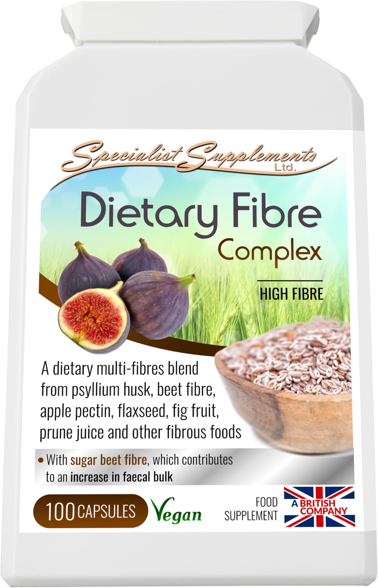 Specialist Supplements Dietary Fibre Complex, 100 Capsules