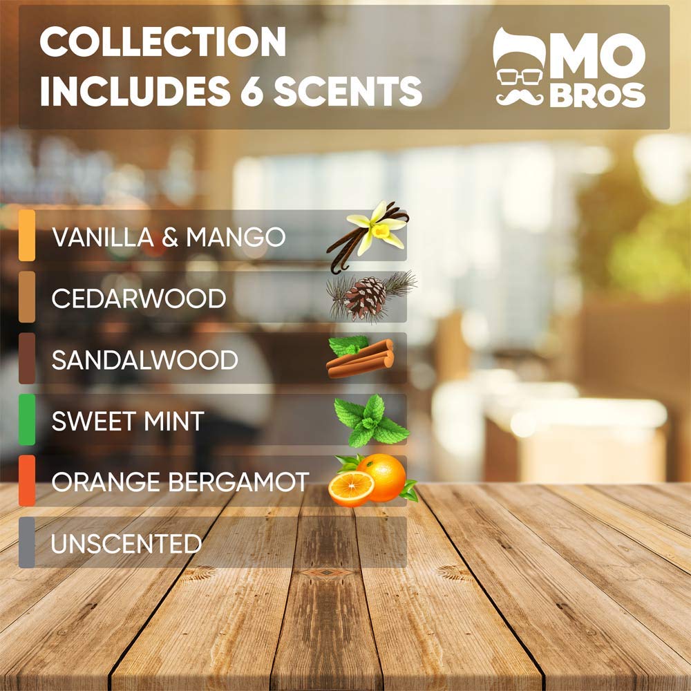 MO BRO'S Beard Balm Collection | Perfect Gifts for Men | Ideal Present for Him, Dad, Boyfriend | 6 Luxury Scented Balms in a Set