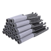 TMISHION Hair Perm Kit, 20pcs Rods Large Kit for Women, 20pcs Fluffy Hair Perm Rods with Clips for Soft and Plump Curls, Hairdressing Tool Kit Fluffy Roller Curler Hairdressing Styling Tool (Grey)