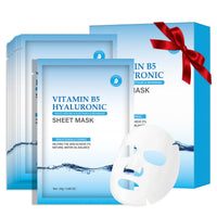 IREV Pack of 10 Hyaluronic Acid Face Masks Skincare with Vitamin B5, Daily Care Face Sheet Mask Hydrating Moisturizing Facial Mask Beauty Face Mask for All Skin