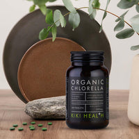 KIKI HEALTH KIKI Health Organic Chlorella Tablets | 100% Organic Chlorella - Digestive, Immune, & Brain Health | Natural Source of Vegan Protein & Vitamins | Superfood for Detox Support, 200 Tablets (500mg)