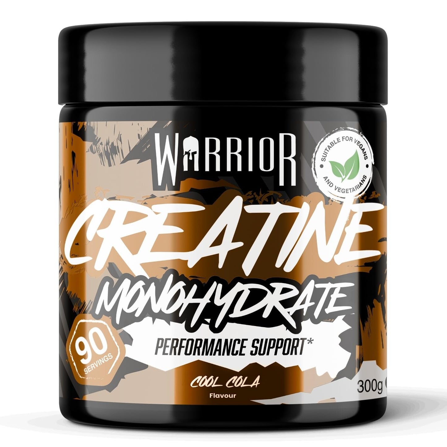 Warrior Flavoured Creatine Monohydrate Powder 300g (90 Servings) – Creatine Powder Drink, Creatine for Performance, Strength & Recovery (Not Creatine Gummies or Tablets) – Cool Cola