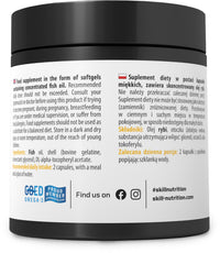 Skill Nutrition Omega 2000-60 softgels | 2000 mg Omega-3 Fish Oil | 800 mg EPA + 400 mg DHA per Serving | Ultra-Pure | No Fishy Aftertaste | Supports Heart, Brain, Vision